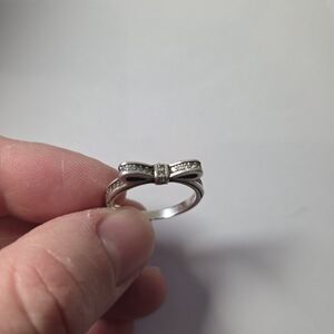 Pandora Bow Knot Sterling Silver Ring 6.5